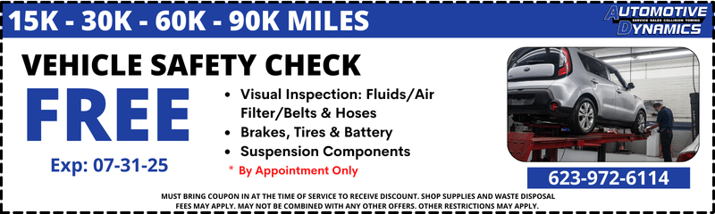 Auto Repair Sun City Free Vehicle Check Coupon Automotive Dynamics Sun City AZ Auto Repair Sun City - Free Vehicle Check Coupon - Automotive Dynamics Sun City AZ